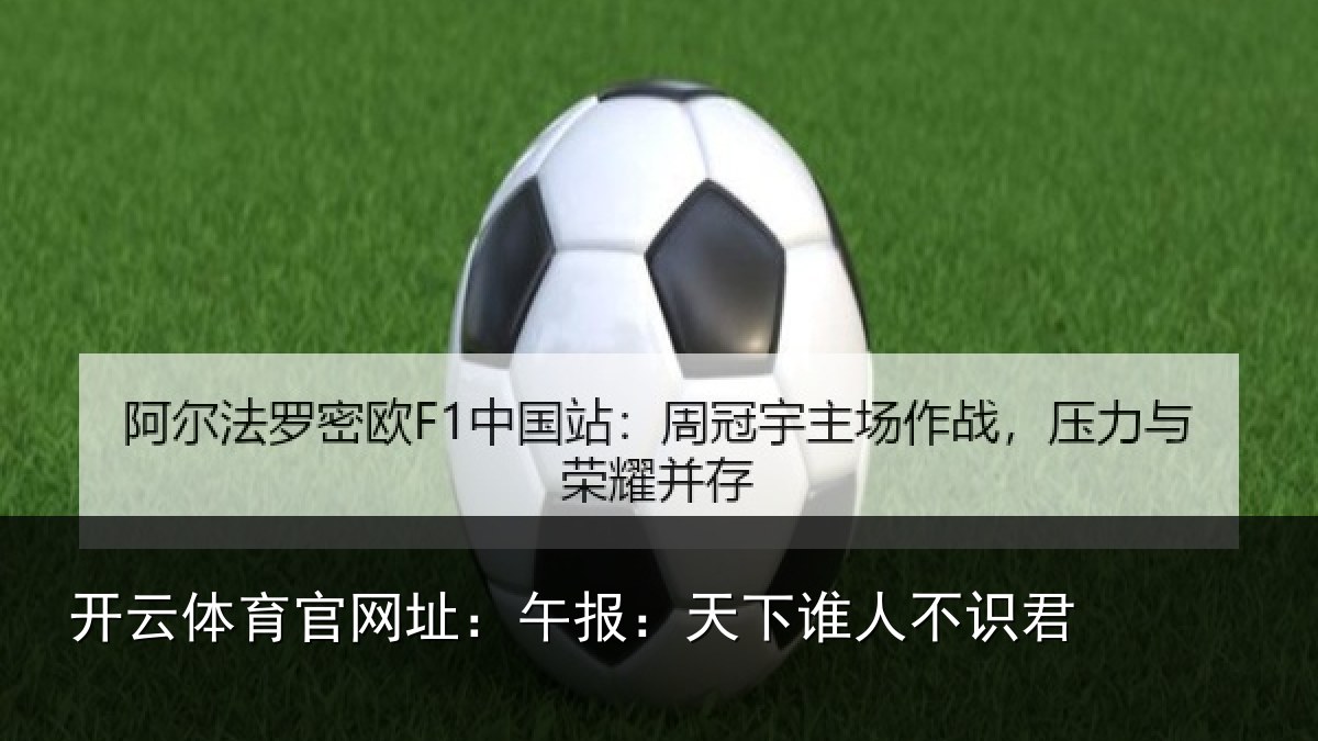 开云体育官网址:午报:天下谁人不识君